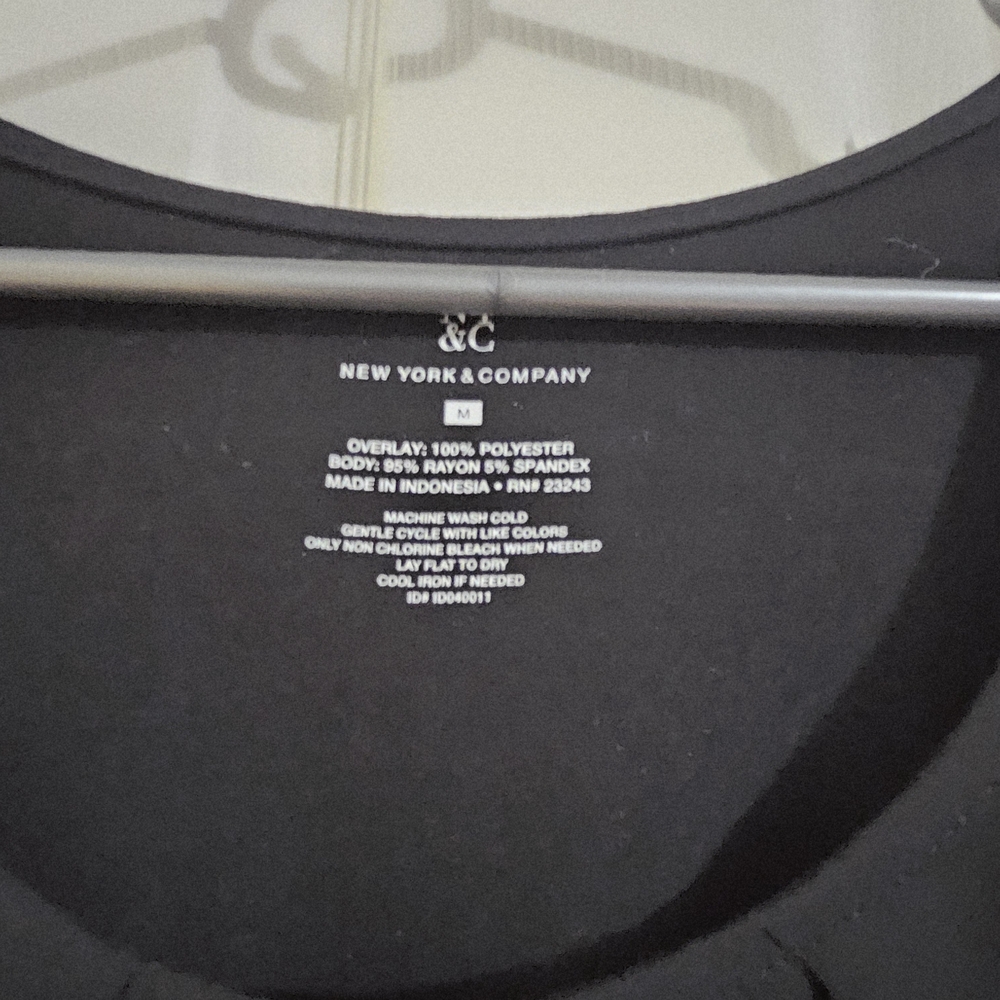 New York & Company Black Sleeveless Blouse - Picture 2 of 3
